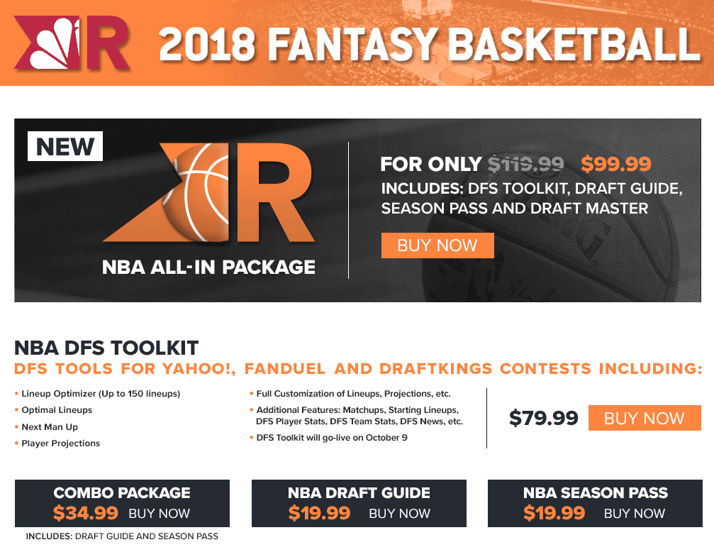 Premium Fantasy Basketball League Tools